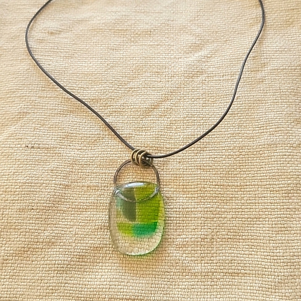 Hand Crafted Fused Glass Choker